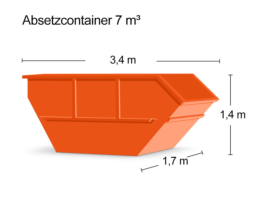 Absetzcontainer 7 m³