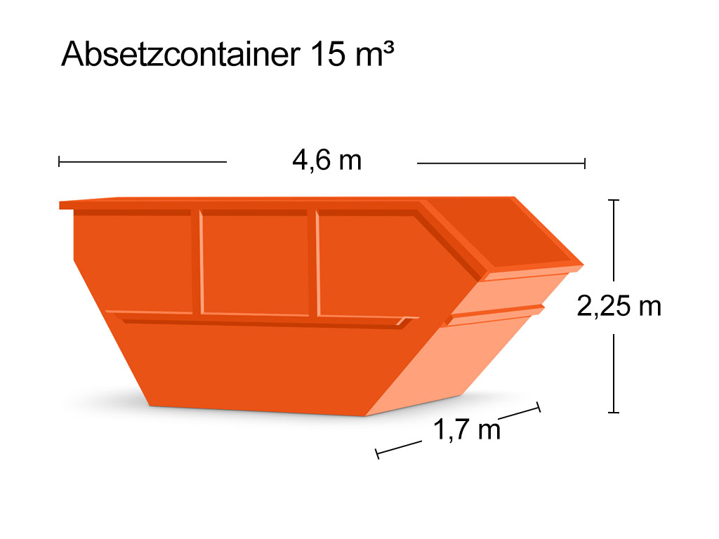 Absetzcontainer 15 m³